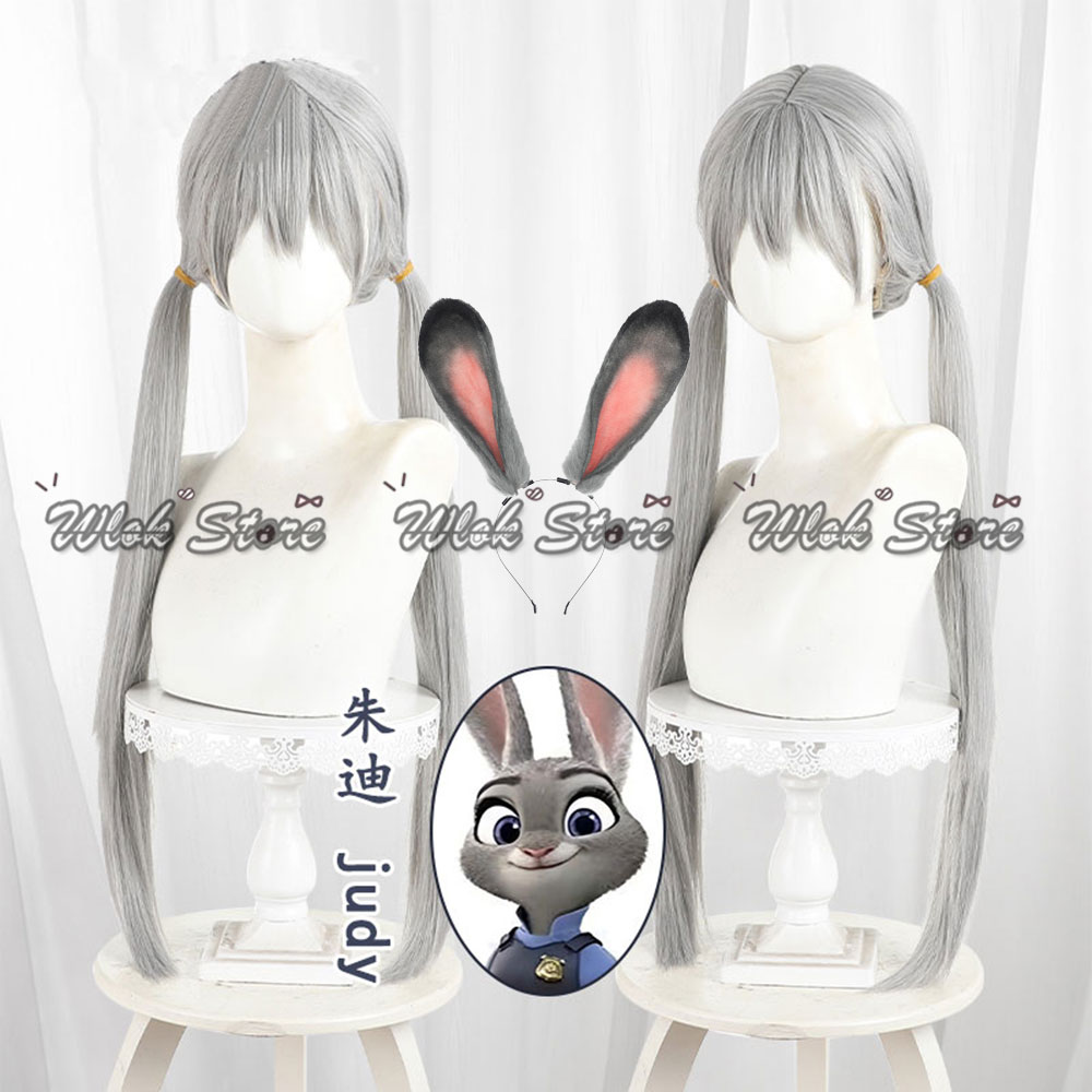 Zoo Party Games - Wig Cosplay Judy Hopps Petugas Polisi
