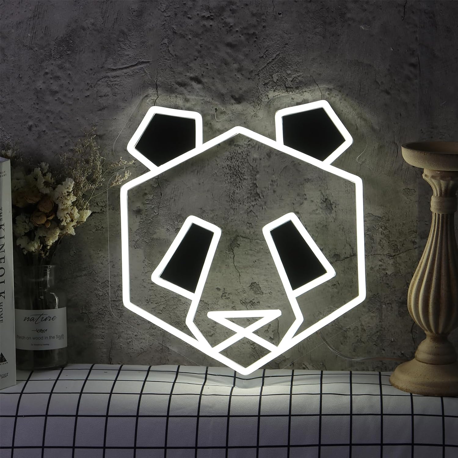 Zoo Party Games - Papan Lampu Neon Panda USB LED