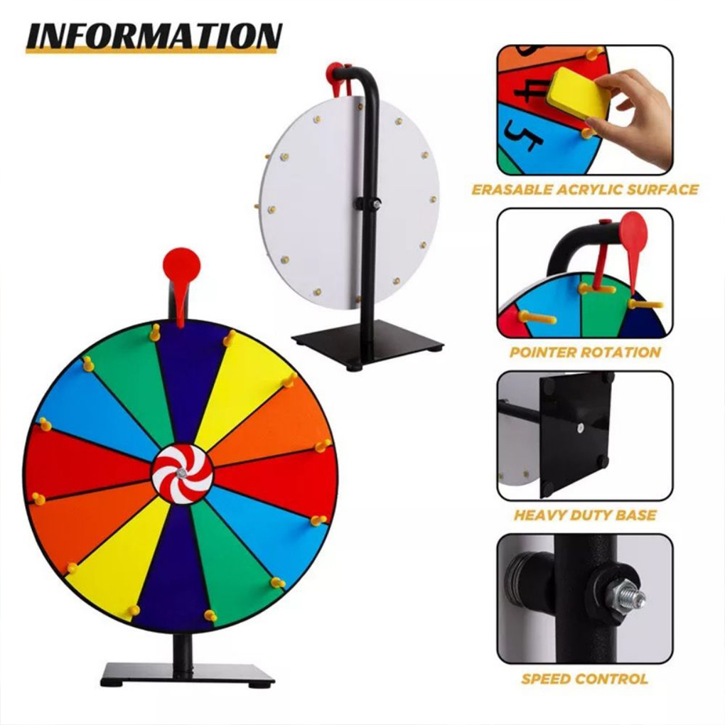 Party Games Spin The Wheel - Roda putar yang terpasang di dinding,