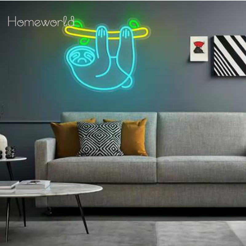 Sloth LED Lampu Neon Tanda USB - Party Games Switch 1 ulasan dan harga