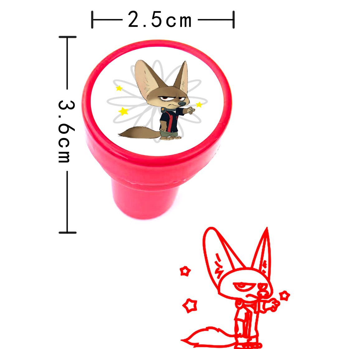 10 Buah Stempel Anak-anak Zoot - Zootopia Party Games ulasan dan harga