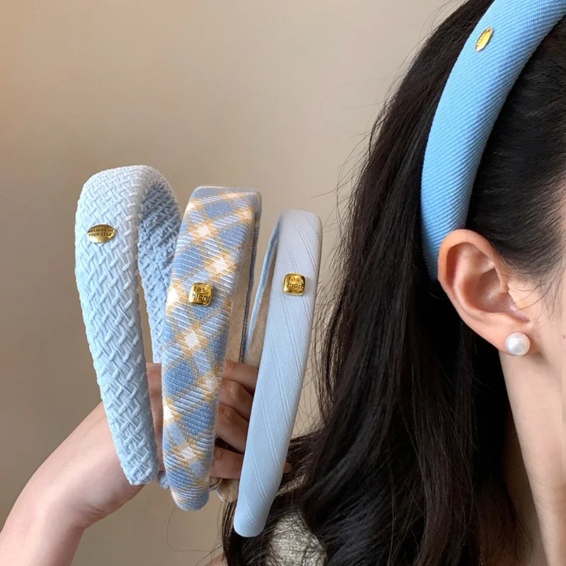 Headband Lebar Warna Biru Gold - Ring Toss Outdoor ulasan dan harga
