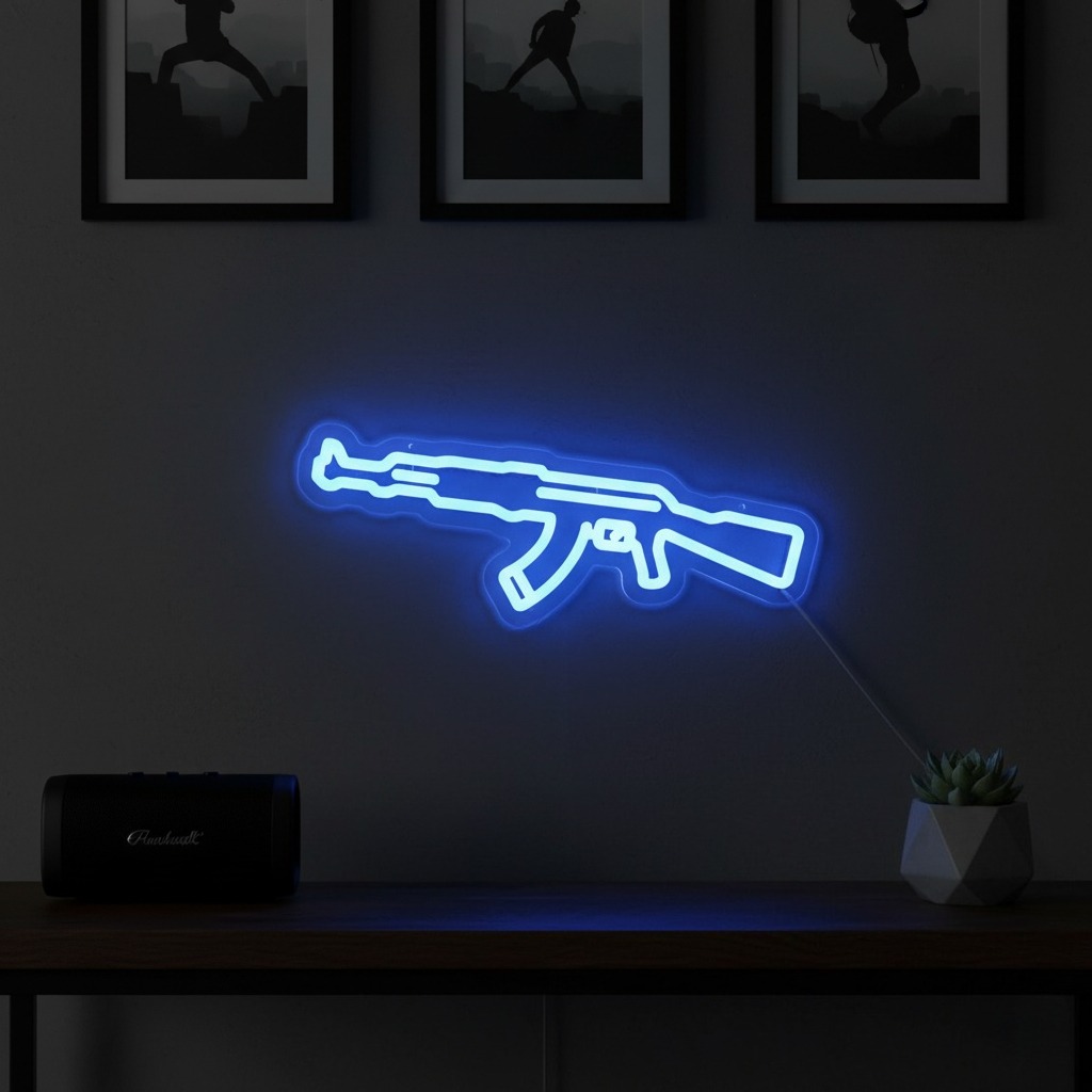 Lampu Neon Bentuk AK - Dekoras - Party Games Switch 1 ulasan dan harga