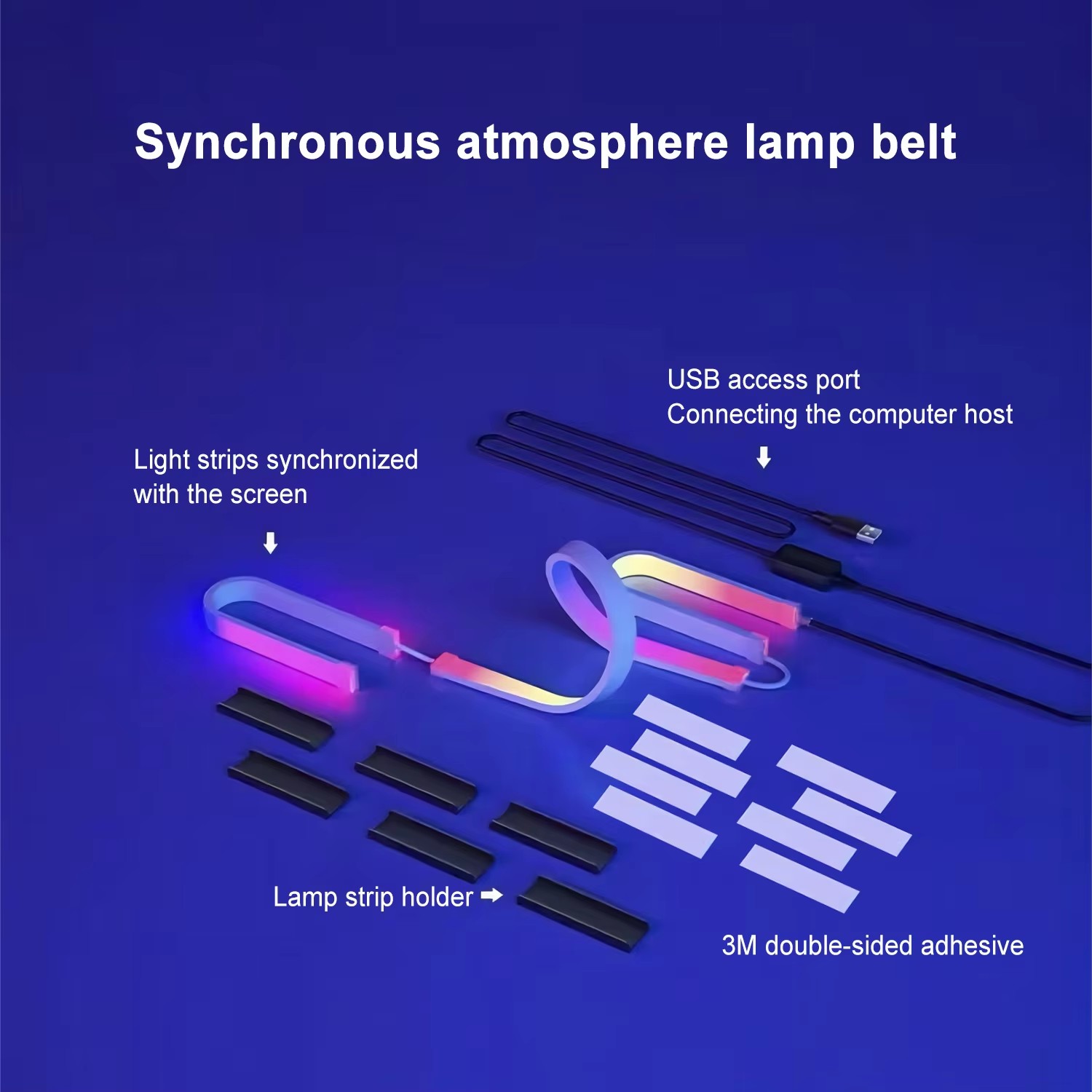 Lampu Gaming RGB Strip Lampu L - Party Games Pc ulasan dan harga
