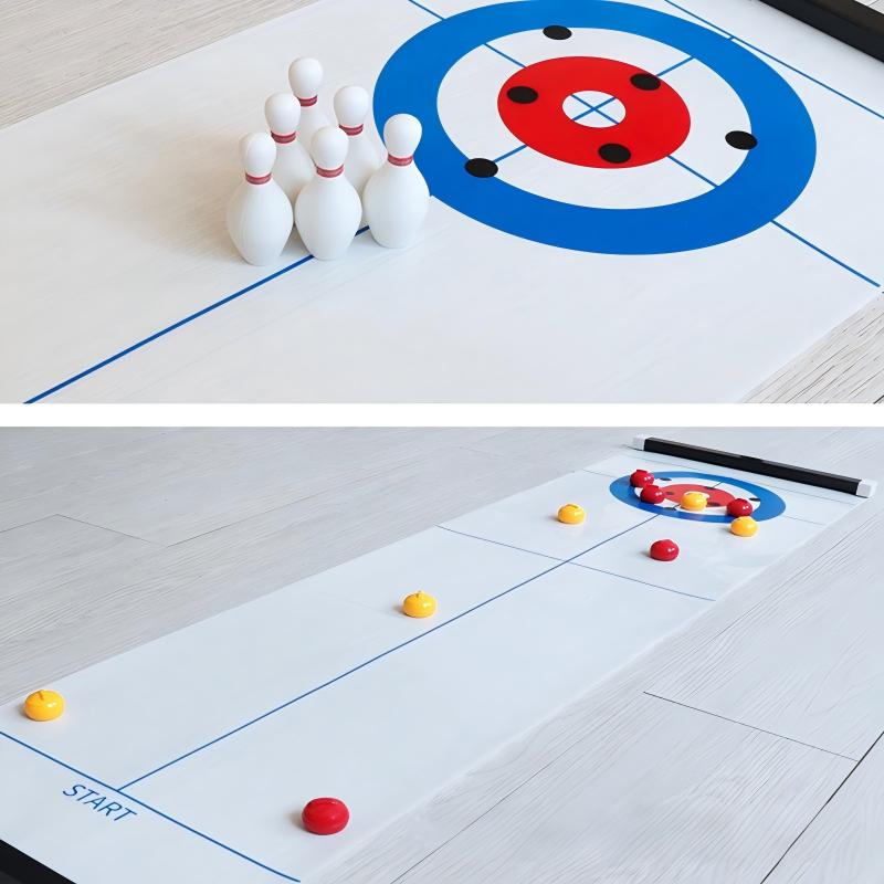 Permainan Meja Mini Curling &  - Party Games Console ulasan dan harga
